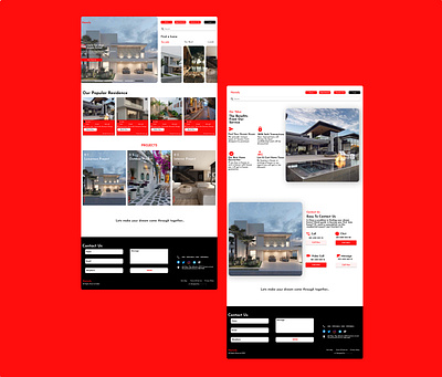 Real Estate Web Design design ui ux web design