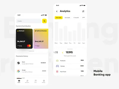 Mobile banking app • raiffeisen redesign app bank banking card design fintech flumberg history mobile payments product design raiffeisen ui ux
