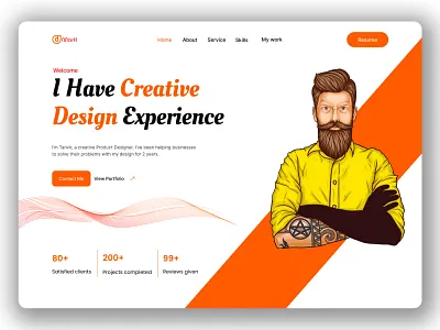 Personal Portfolio | Website Landing Page Design graphic design home page landing page personal website portfolio agency websites portfolio website ui ux uxui web web design website | website landing page design