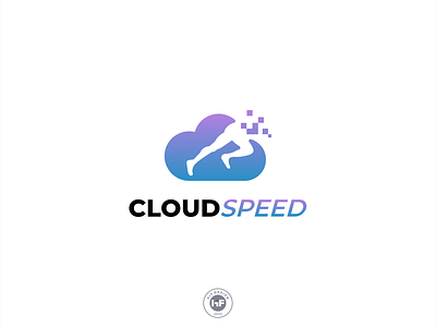 Cloud Speed logo apparel cloud internet speed