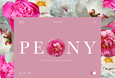 Flower shop design design e commerce figma flower flowers shop ui uiux web web design