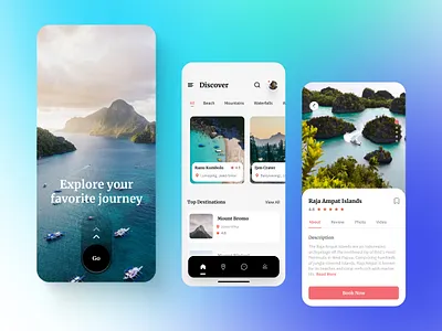 Travel App Concept ui