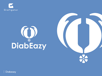 Diabeazy logo design brand logo branding business logo creative design creative logo design diabetes flat design heart logo icon design illustration logo medical logo minimal logo pictorial logo