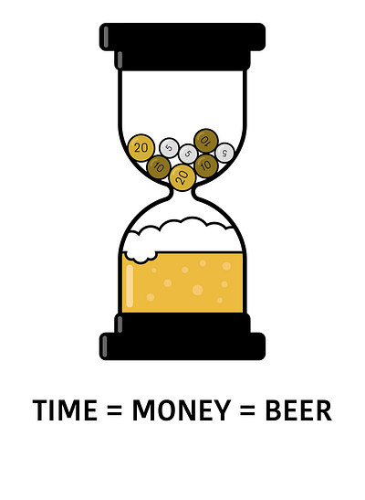 Time is Money design graphic design illustration vector