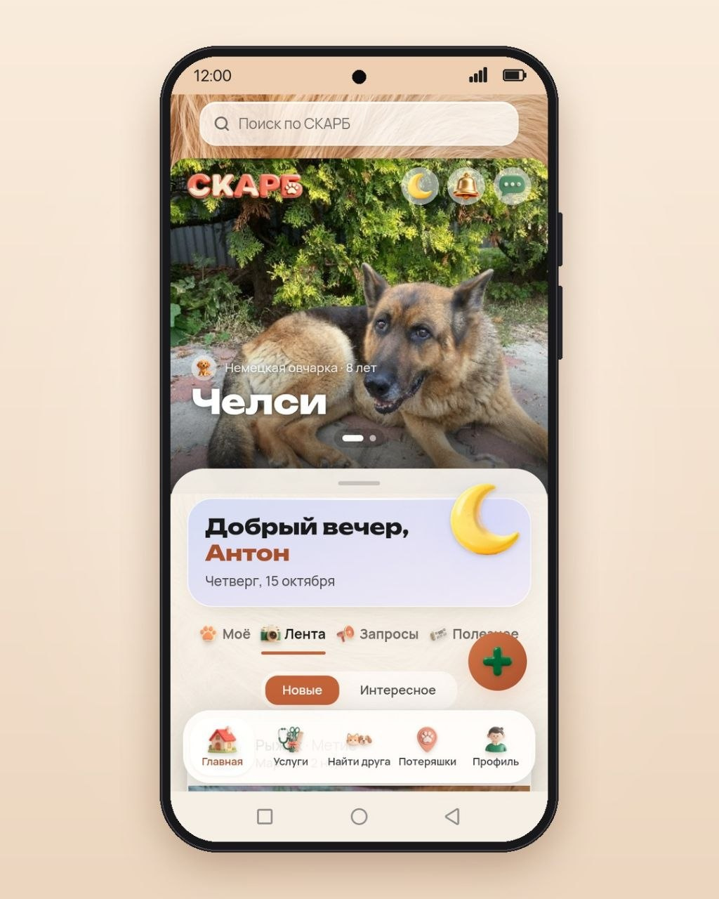 skarb.pet / СКАРБ - цифровая экосистема питомца в Беларуси 3d animation branding graphic design logo motion graphics ui