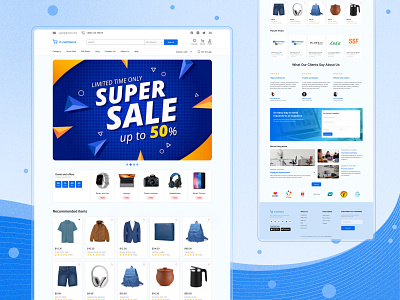 Multi-Vendor E-Commerce Website UIUX Design branding cart catalog corporate design e comerce e commerce design ecommerce landing page marketplace modern online store shopify shopping ui uiux ux web design website woocommerce