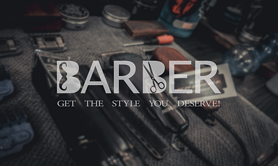 Barber latter logo barber logo design graphic design latter logo logo logo design mockup typogra typography vactor