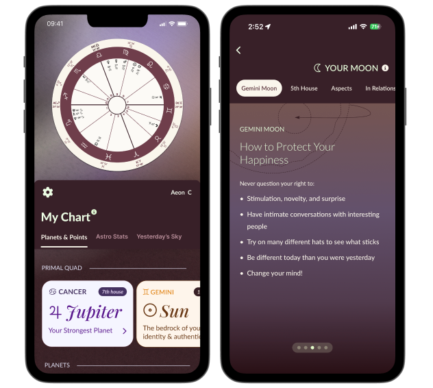 Lila Astrology App branding mobile app design product design ui ux
