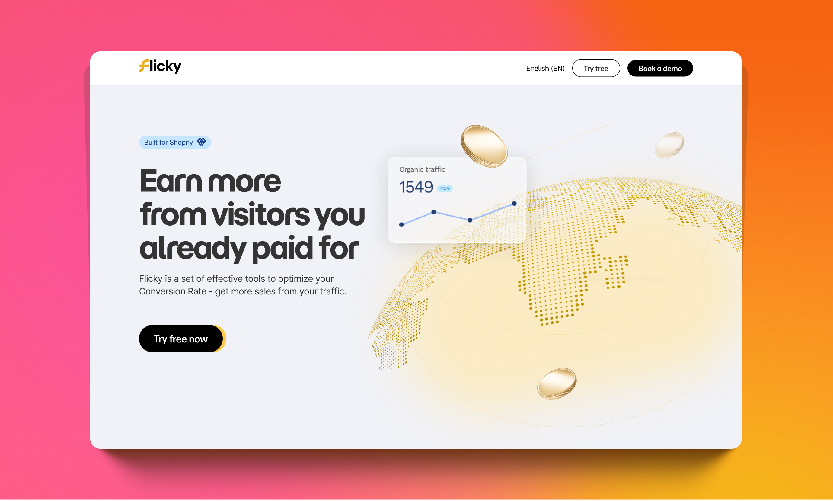 Landing page for apps ui