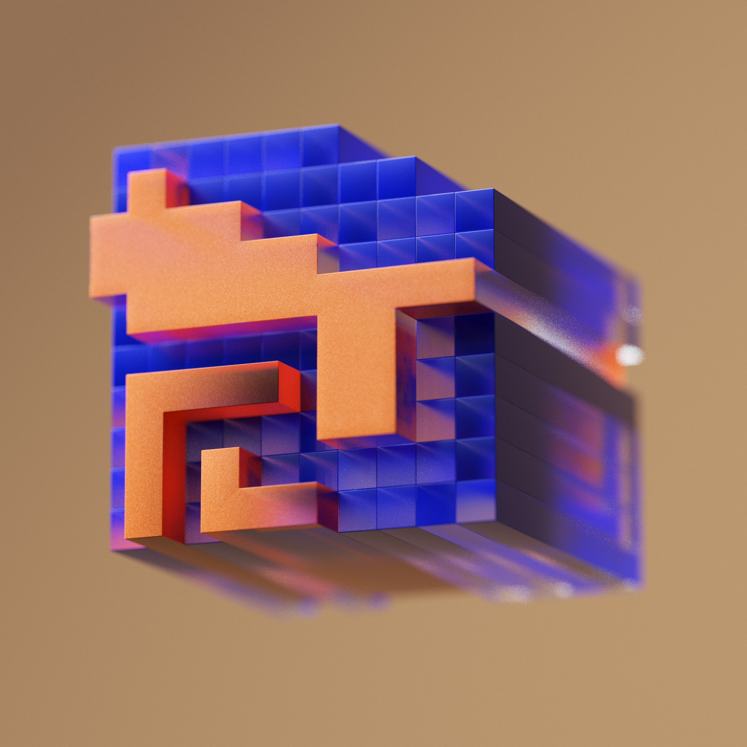 Visual semiotic exploration [01-A] 3d 3d artist 3dfont 3dillustration 3dtype 3dtypo branding design graphic design illustration logo type ui