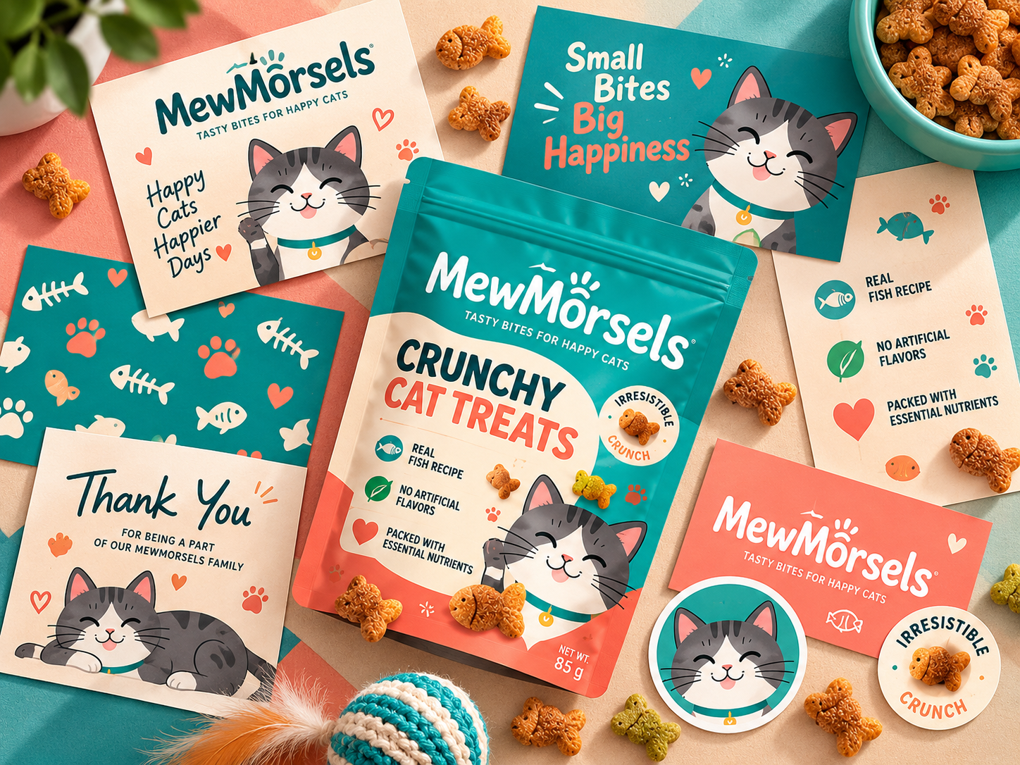 Cat Pouch Treat Label Packaging Design | Pouch Packaging Design brand identity branding cat food cat treat cat treats character design food packaging graphic design graphic designer label design new design packaging packaging design pet branding pet food pet food packaging pouch label product label product mockup product packaging