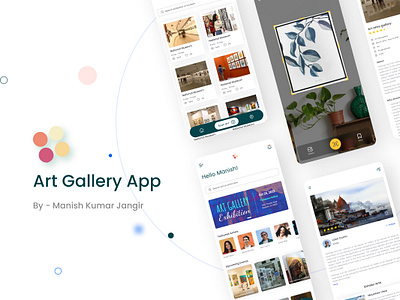 Art Gallery App: Explore the World of Art at Your Fingertips animation app art branding design icon typography ui ux website