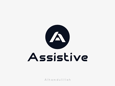 Assistive - A Letter Logo 2 letter logo design a letter logo a logo best dribbble shots brand identity branding colorful logo custom lettering design illustration letter a logo lettermark monogram logo monogramlogo rimongraphics vintagelogo