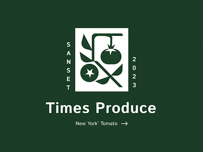 Times Produce branding logo