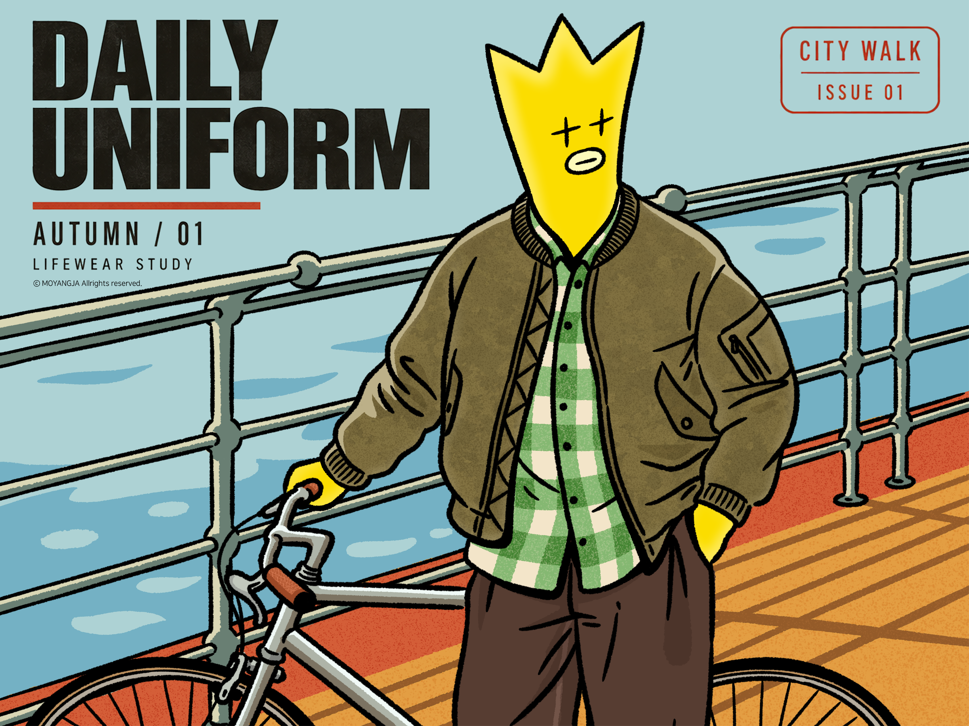 Daily Uniform : Character Illustration character character illustration daily look fashion illustration illust illustration retro retro illustration