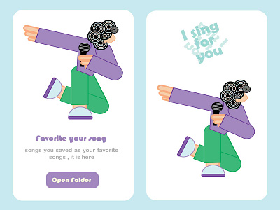 Archived songs app graphic design ui ux vector