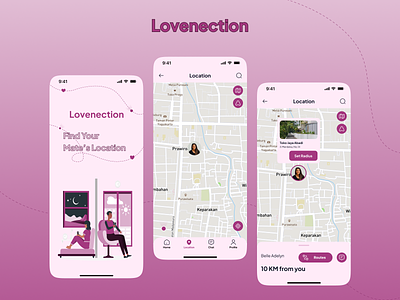 💗 Lovenection mobile app app design mobileapp mobiledesign ui uichallenge uiuxdesign userinterface