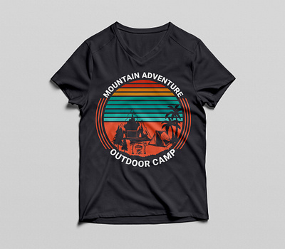 Men's Adventure Outdoor T Shirt Design work