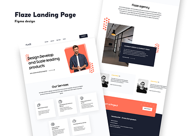 Flaze | Agency Website branding css design full stack html javascript landing page react.js ui ui design web development website website design