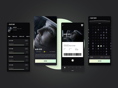 Movie Tickets App mobile app modern movie ticket ui