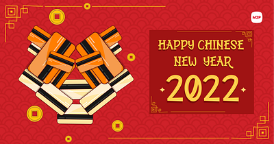 Chinese New Year 2022 branding design graphic design illustration minimal new year poster design typography