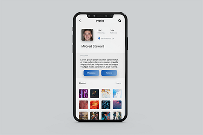 Design a user profile Day 6 app app desgin branding dailyui design figma graphic design illustration logo ui ux