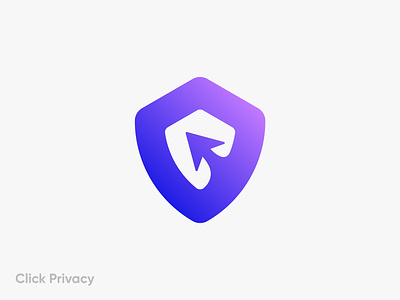 Click Privacy app icon branding click click privacy creative data data protection logo design logos modern protection shield software
