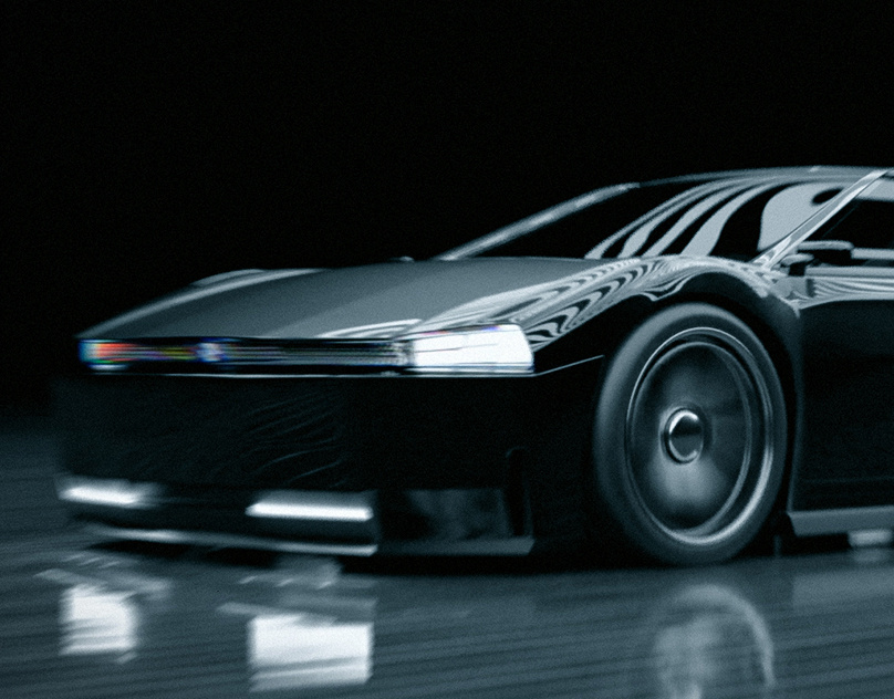 ATOMA 3d blender car design motion