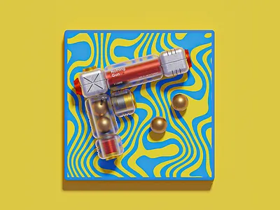 Nothing Gun 3d 3d modeling blender gun