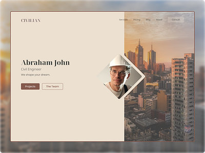 CIVILIAN concept design graphic design landing page ui ui ux design ux web design web ui design web ux design website website design website ui ux design