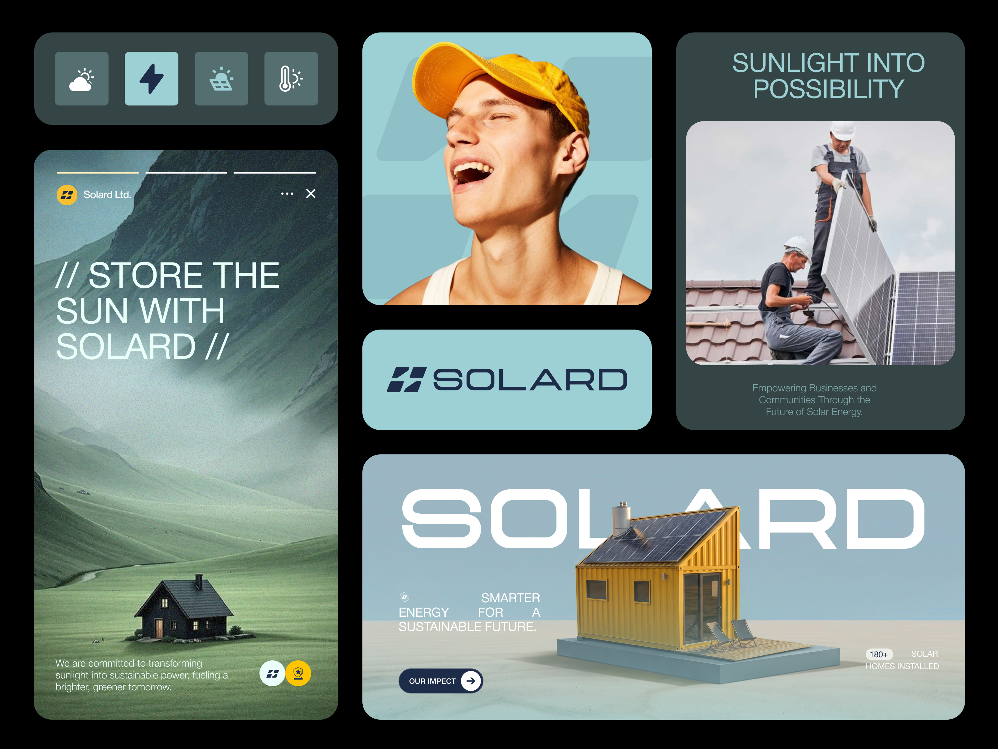 Solar Energy Brand Identity brand identity branding green energy branding green energy logo logo design print renewable energy branding solar brand identity solar branding solar logo solar logo design typography