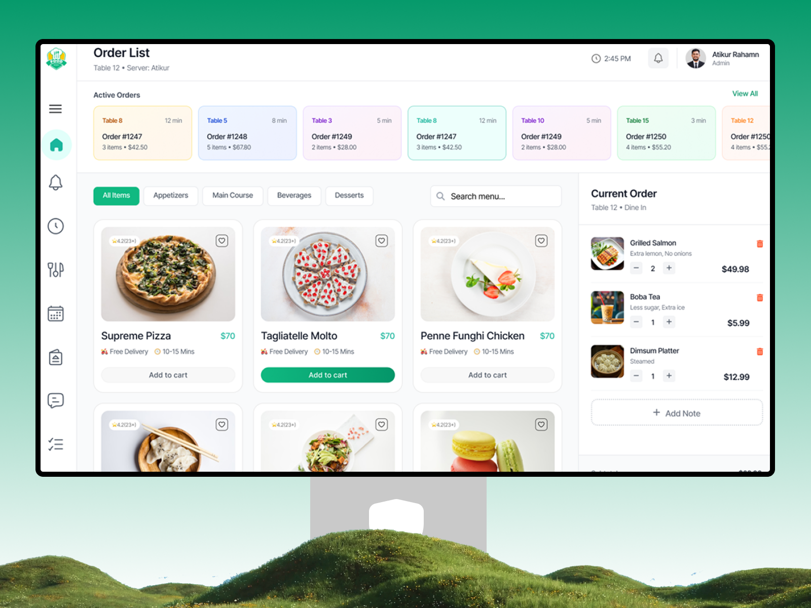 Restaurant POS System - Dashboard UI Design clean ui data visualization dribbble food modern dashboard order dashboard pos dashboard pos system restaurant dashboard restaurant pos restaurant pos system restaurant website saas dashboard saas design saas marketing dashboard sales dashboar software design ui user interface ux