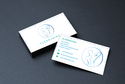 Visiting Card For An Orthopedist branding business cards doctors graphic design illustration logo orthopedist visiting cards