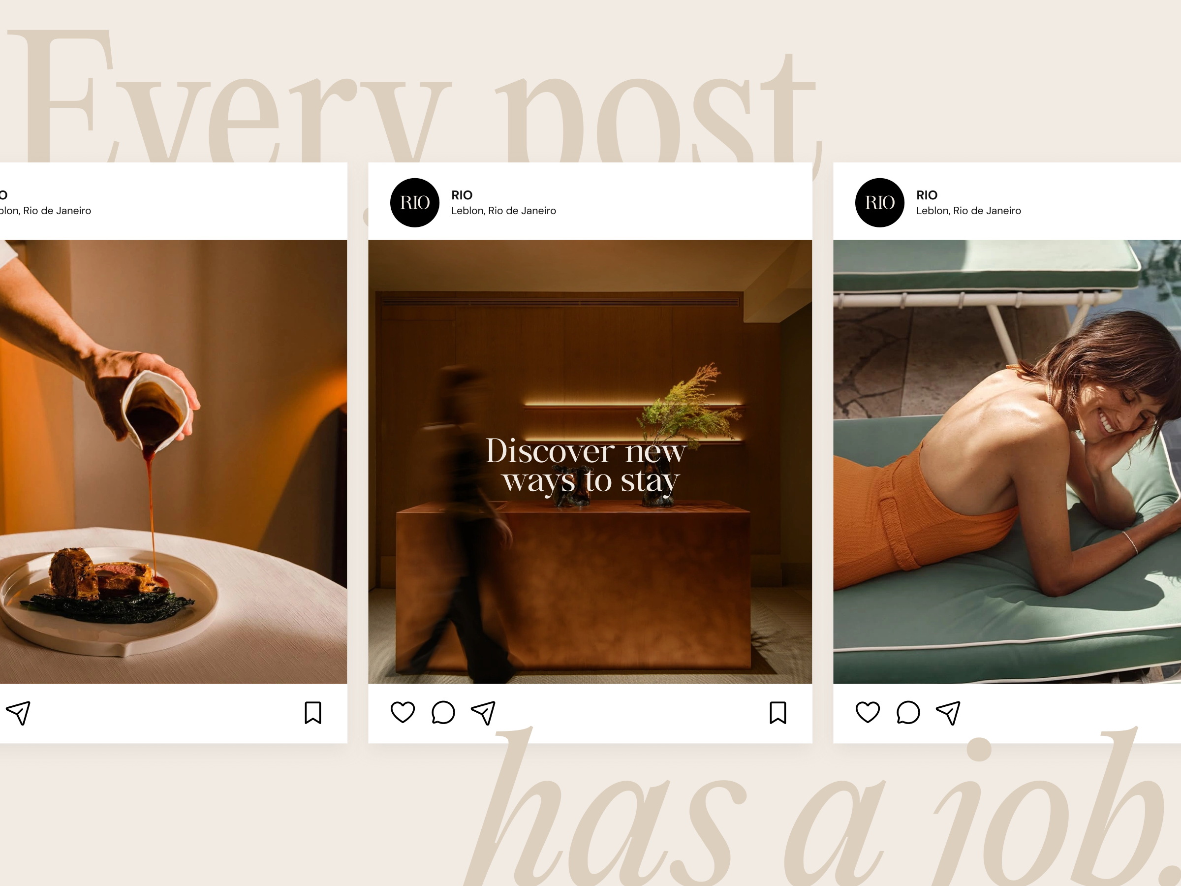 social media post design ideas - Hotel RIO