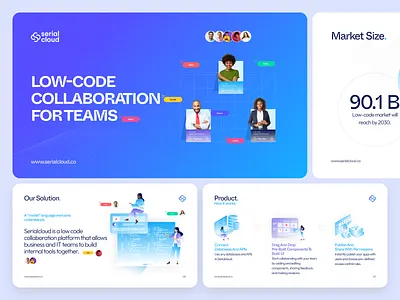 SerialCloud Pitch Deck 3d animation app branding business design graphic design icon illustration illustrator logo pitch pitch deck presentation typography ui ux vector web website