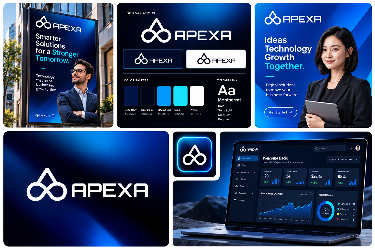APEXA Technology Brand Identity brand premium brand design