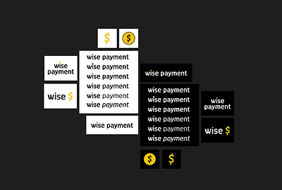 wise payment logo brainstorm design figma logo