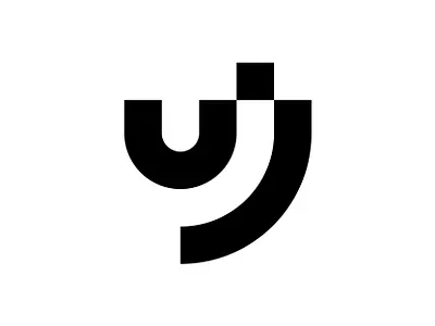 UJ brand identity branding design identity design lettermark logo logo design logo designer logo inspiration logo mark logos mark minimal logo monogram monogram logo simple logo symbol uj uj monogram visual identity