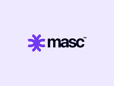 Masc; Logo Design for a VPN Software, SAAS branding branding designer icon lettermark logo logo mark logos mask minimalist logo modern logo network proxy saas symbol technology trend typography vpn wave web