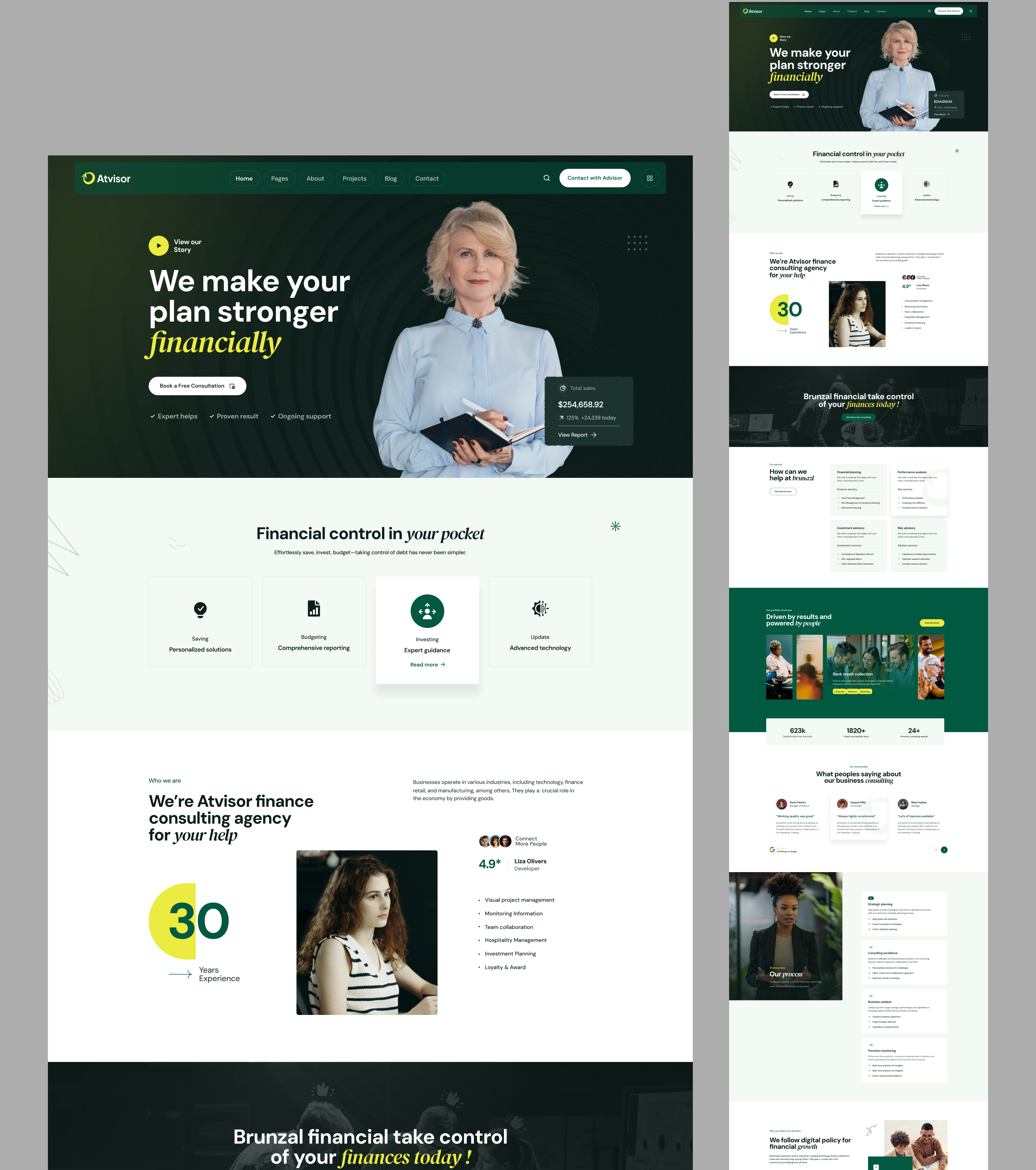 Financial Advisor Website Design astro dark ui digital agency financial advisor financial advisor website framer hero section homepage landing page landing page design minimal nextjs ui design ui ux web design web ui webflow website website design website template