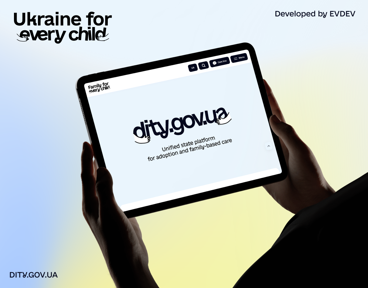Dity.gov.ua - Ukraine's National Adoption Platform development unicef
