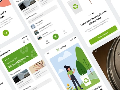 EcoSnap - Recycle your plastic better with AI ai app artificial intelligence figma hackathon ios nextjs photo plastic progressive web app pwa app react recycle recycling scan scanning tensorflow training ui webapp
