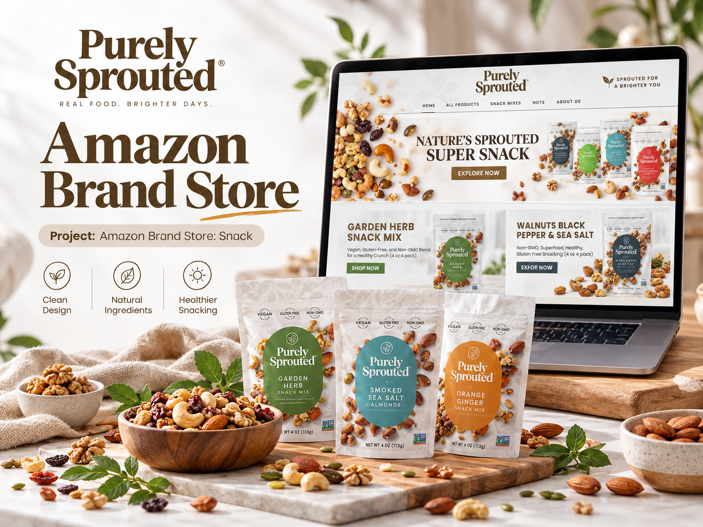Amazon Brand Store: Snack amazon amazon brand store amazon listing amazon product amazon store amazon storefront branding graphic design