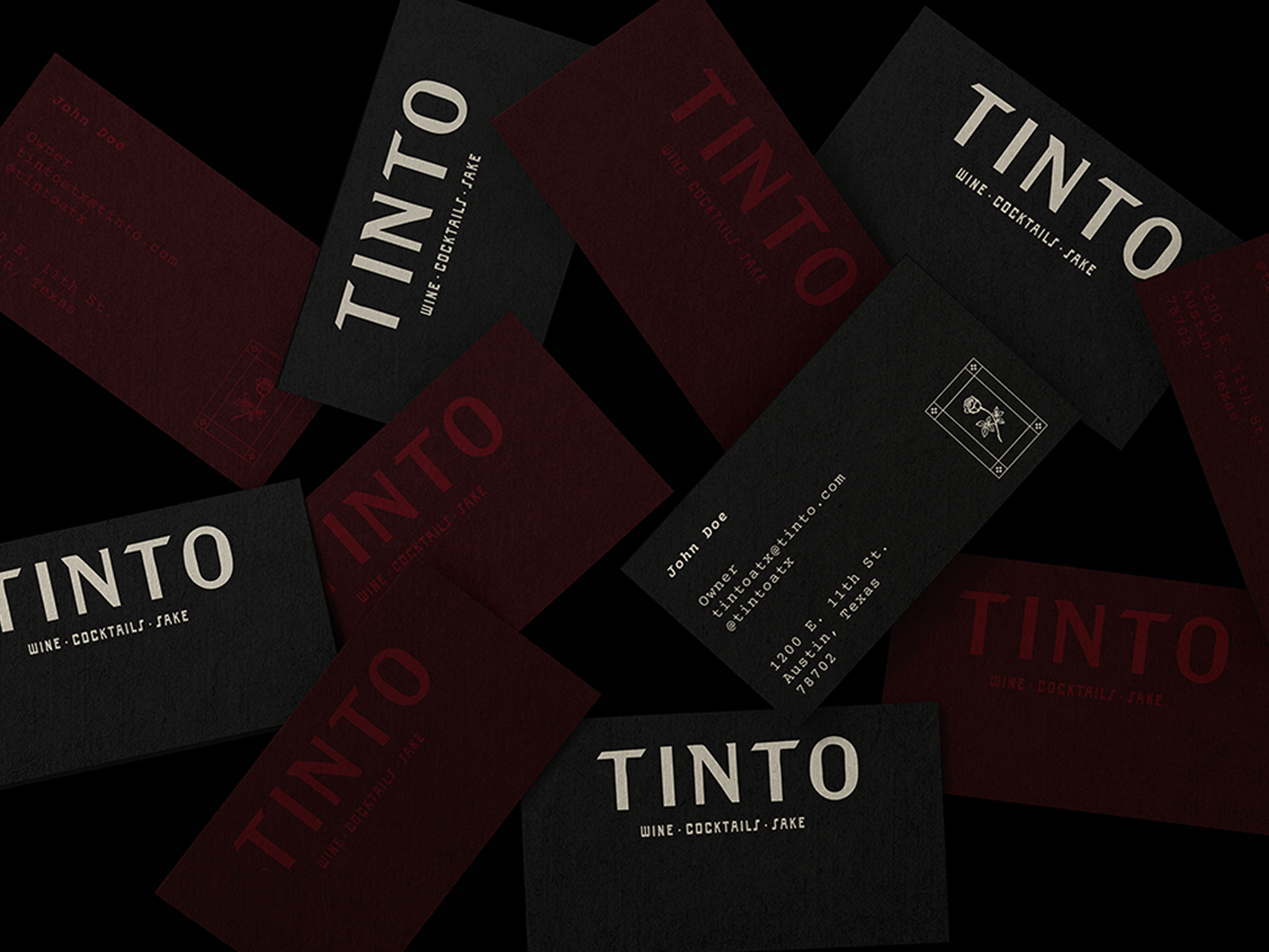 Tinto ATX Print Collateral branding design graphic design illustration logo typography