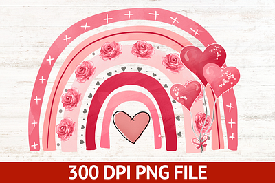 valentine rainbows png design inspiratonal sticker png bundle love love png valentine rainbows png design