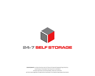 Mini storage company logo branding logo