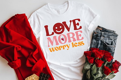 Love more worry less svg design heart svg love love more worry less svg design love svg