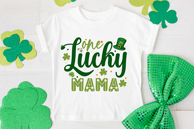 one lucky mama svg design,st patricks day design irish svg st patricks day design