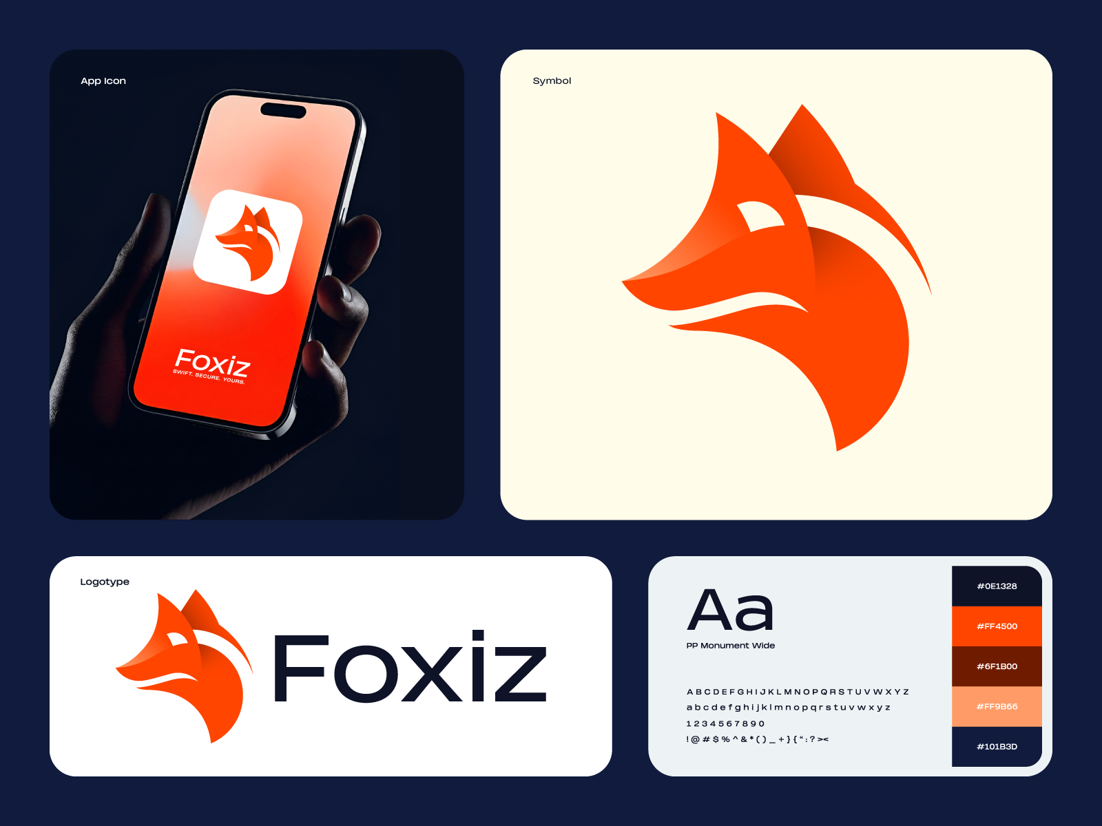 Foxiz – Fox Logo & Brand Identity for Crypto Wallet & Fintech app icon blockchain brandidentity branding crypto crypto logo crypto wallet logo financial logo fintech branding fintech logo fox fox logo logo logodesign logomark logotype modern logo startup branding startup logo web3