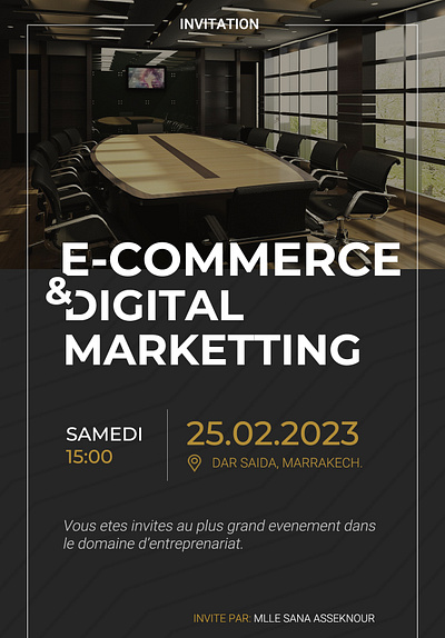 An invitation for s E-commerce conference branding logo